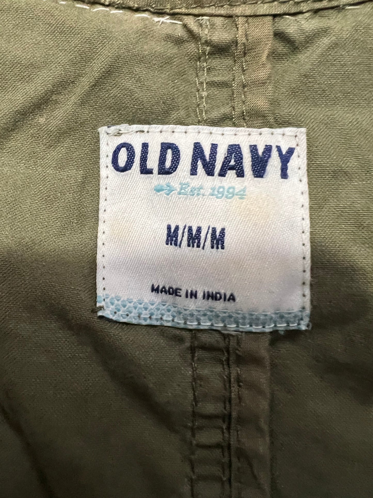 Utility Jacket with Kantha Cloth, womens size medium
