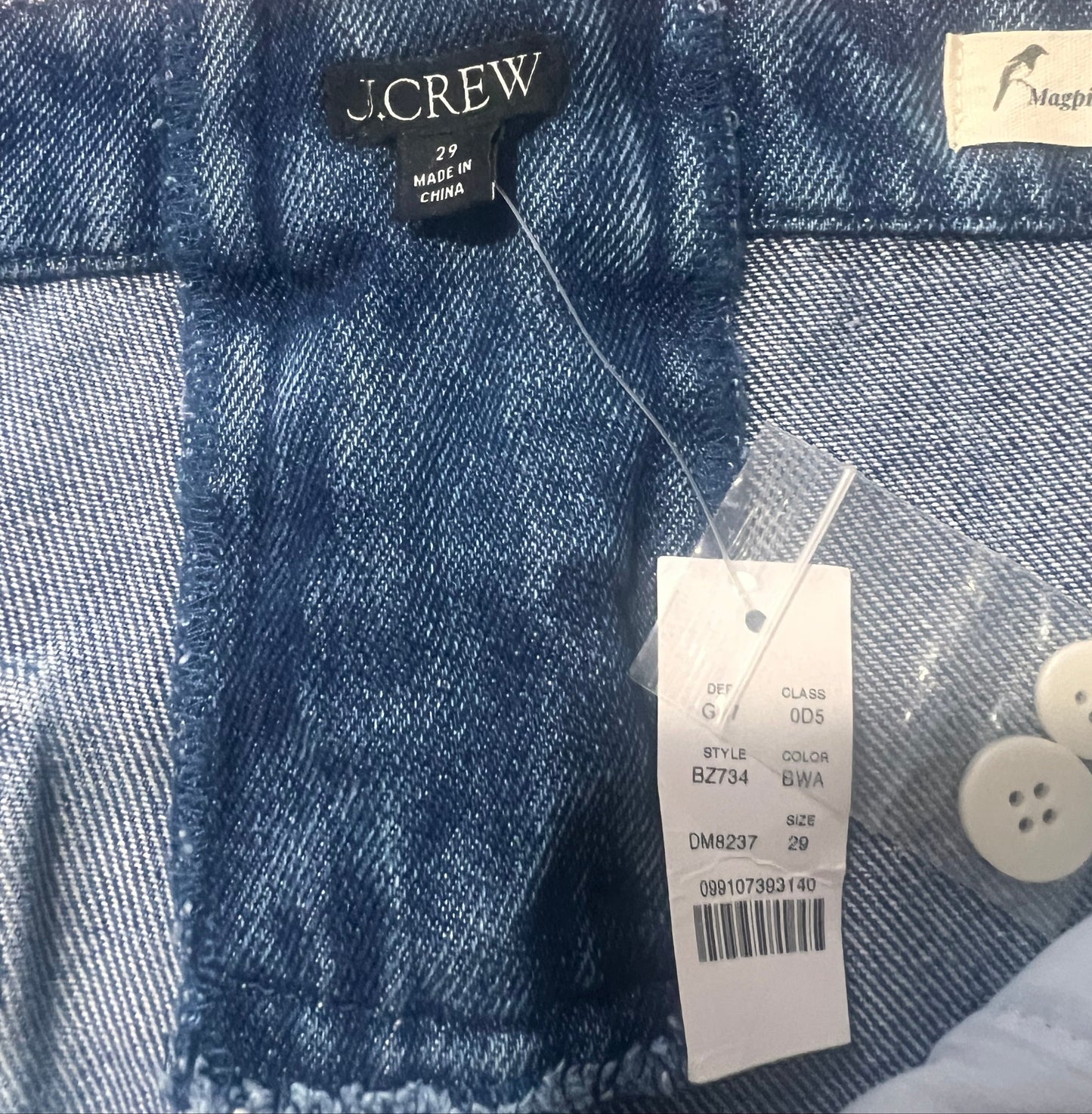 J Crew Sailor Jeans with Lace and Embroidered Patches, size 29